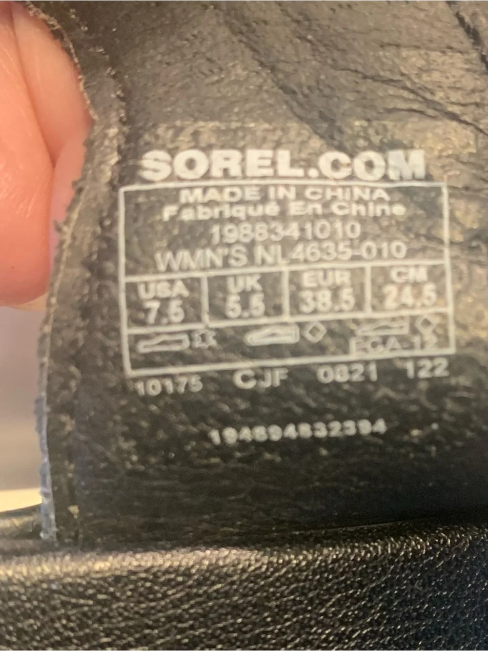 Sorel Women’s  Black and White Platform Sandals